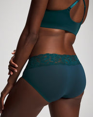 Soma / Embraceable Hipster Panty with Super Soft Signature Lace DEEP TEAL W/ DTM FOIL