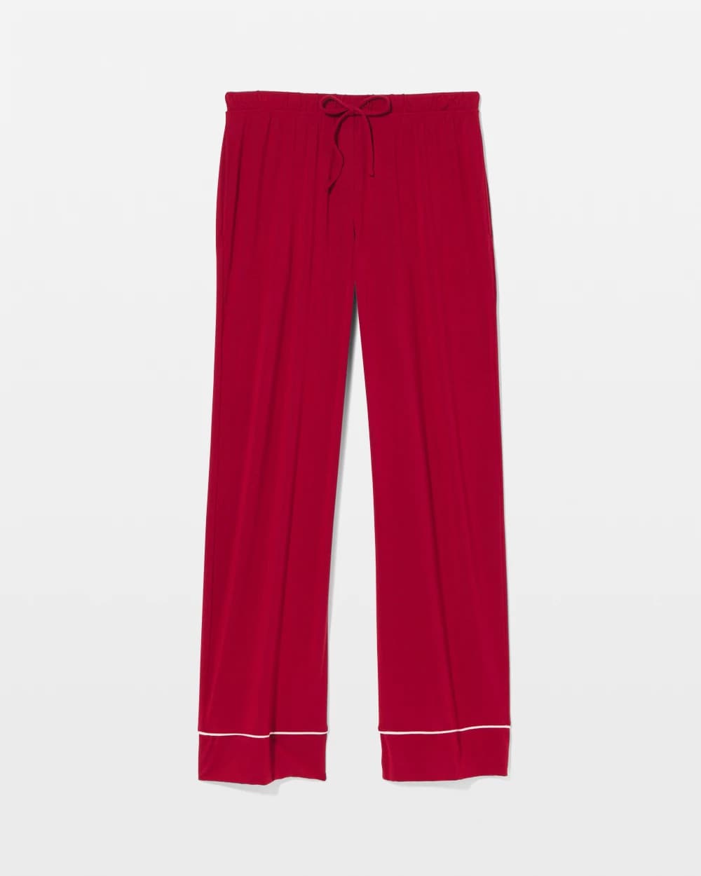 Soma / Pajama Pant w/ Cuff and Piping PAINT THE TOWN RED