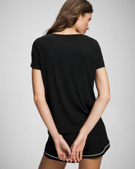 Soma / Short Sleeve Pajama Tee BLACK