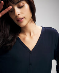 Soma / Button-Up Pajama Top NIGHTFALL NAVY