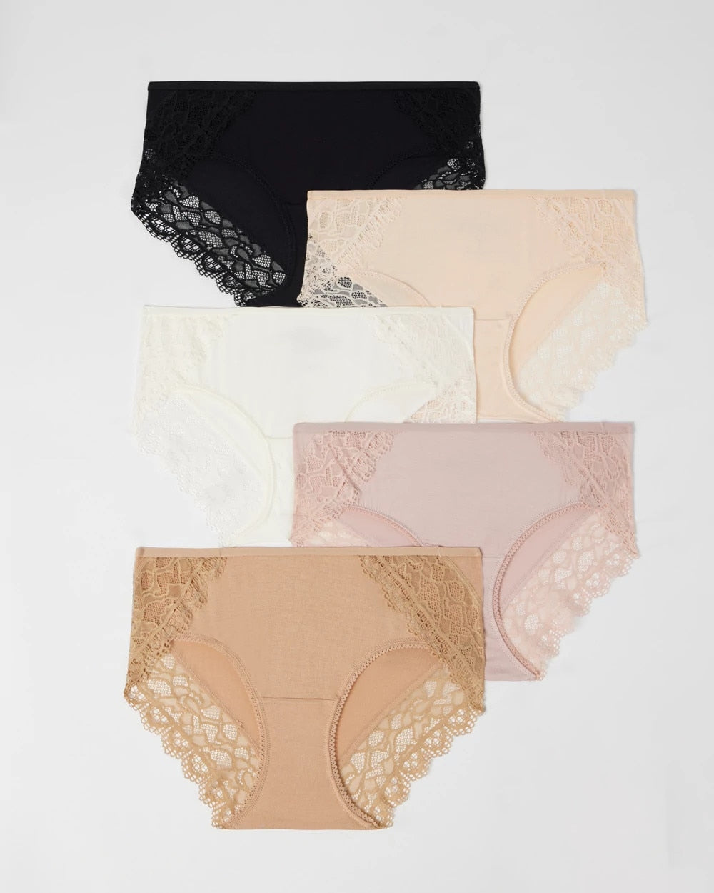 Soma / Hipster Panty with Enchanting Lace 5 Pack BASIC MULTI PACK