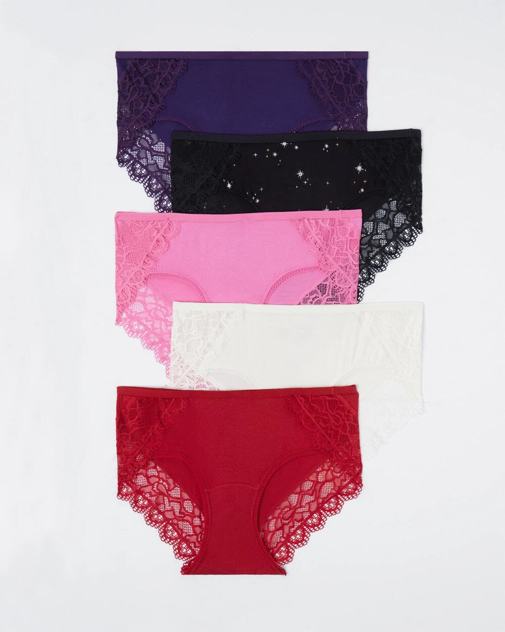 Soma / Hipster Panty with Enchanting Lace 5 Pack POET PINK MULTIPACK
