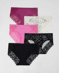 Soma / Hipster Panty with Enchanting Lace 5 Pack HEARTBREAKER MULTIPACK