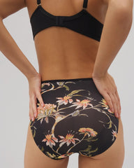 Soma / Edge High-Leg Panty JAIPUR FLORAL BLACK