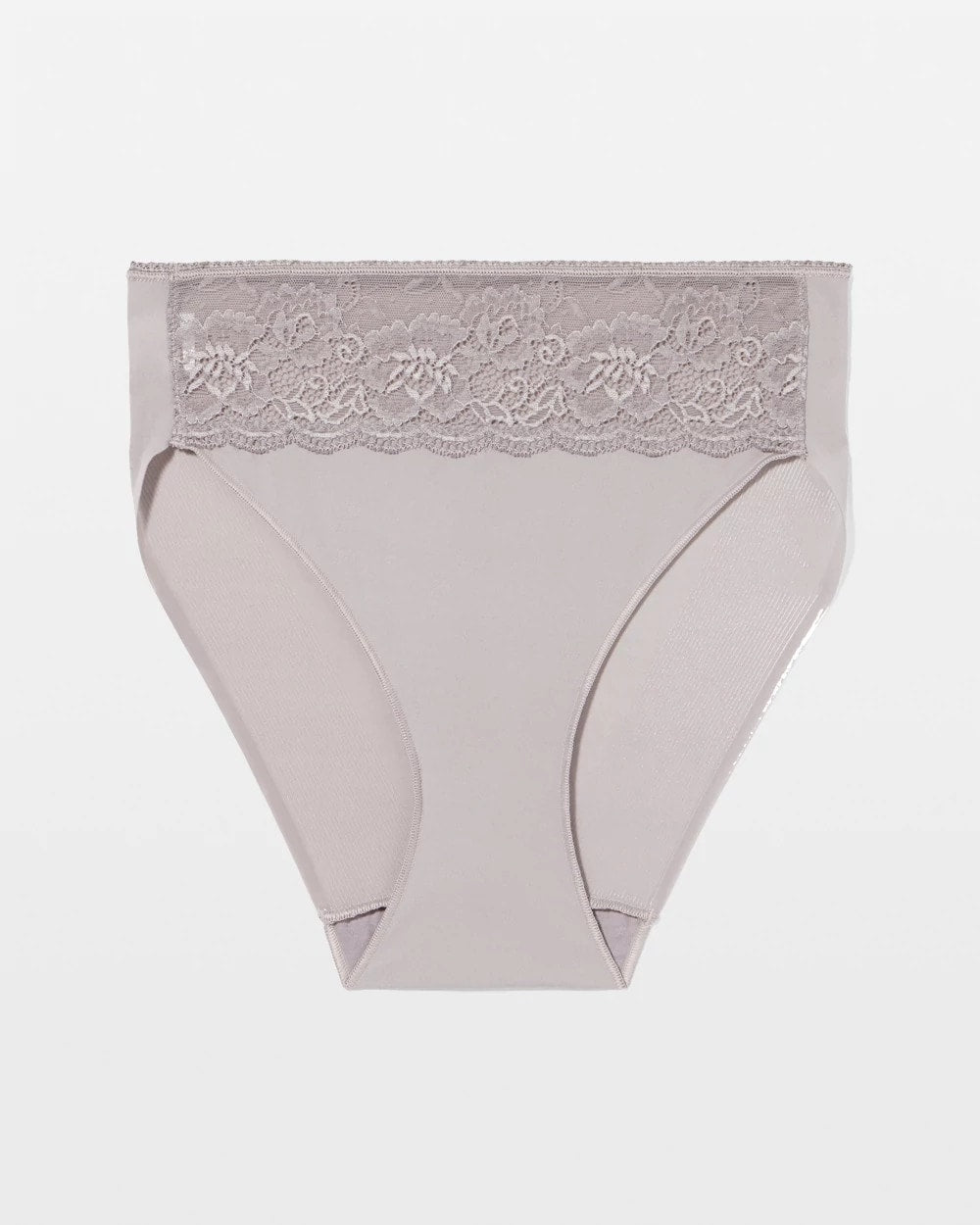 Soma / Edge High-Leg Panty with Lace MINERAL GRAY