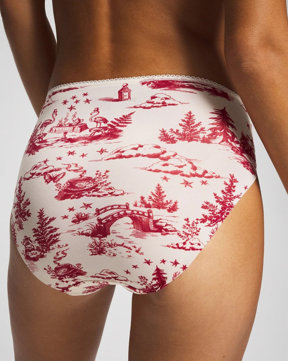 Soma / Edge High-Leg Panty with Lace ENCHANTED TOILE CHAMPAGNE