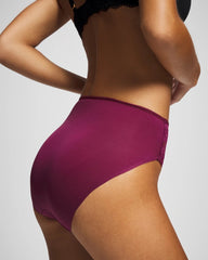 Soma / Edge High-Leg Panty with Lace POMEGRANATE WINE