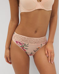 Soma / Edge High-Leg Panty with Lace LE TIGRE FLORA MINI PEACH