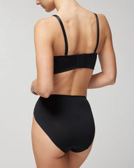 Soma / High-Leg Panty with Lace BLACK