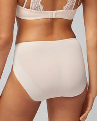 Soma / High-Leg Panty with Lace PALE SAND