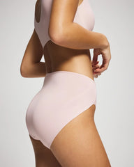 Soma / Tummy High-Leg Brief Panty with Lace PRETTY PINK