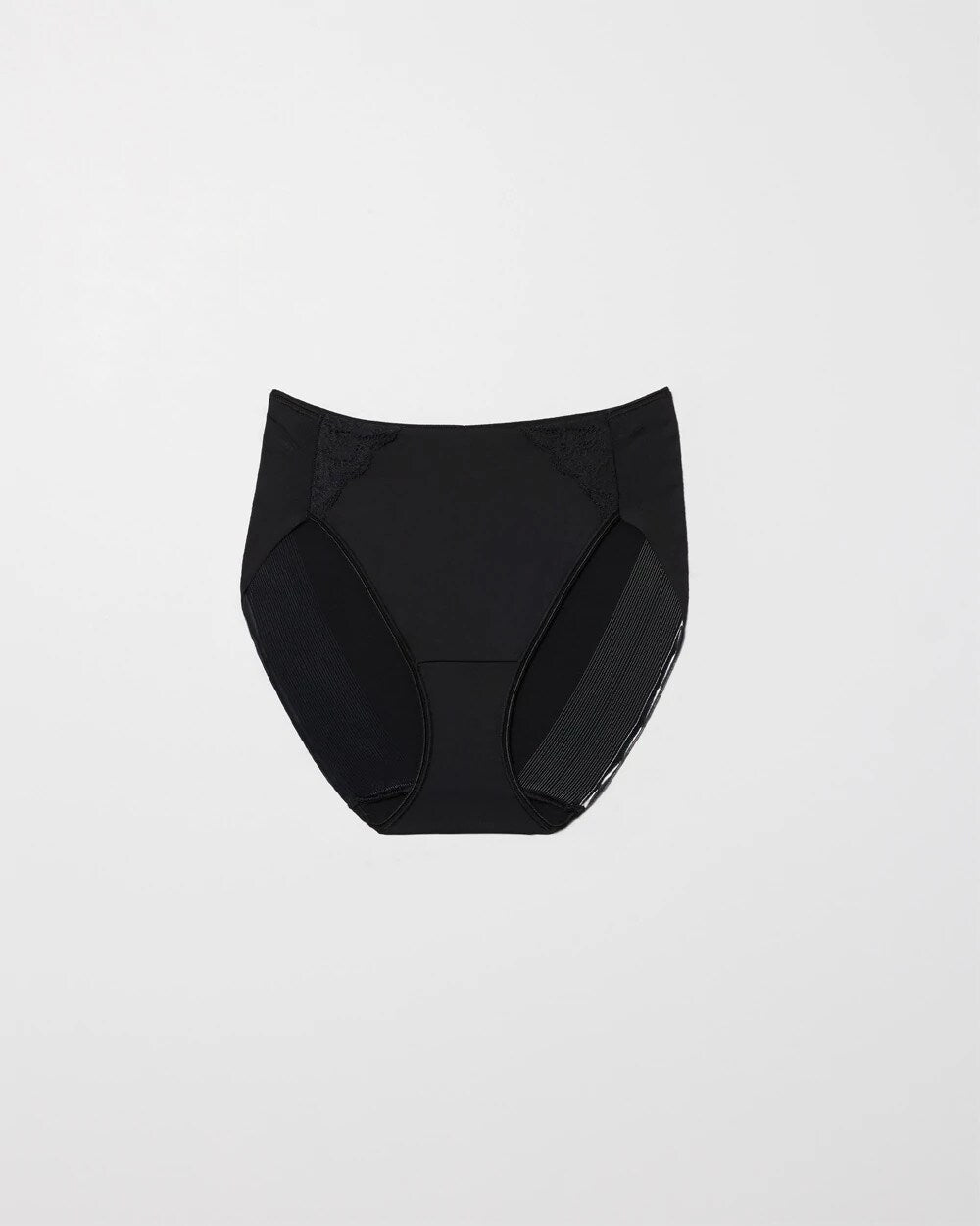Soma / High-Leg Brief Panty with Lace BLACK