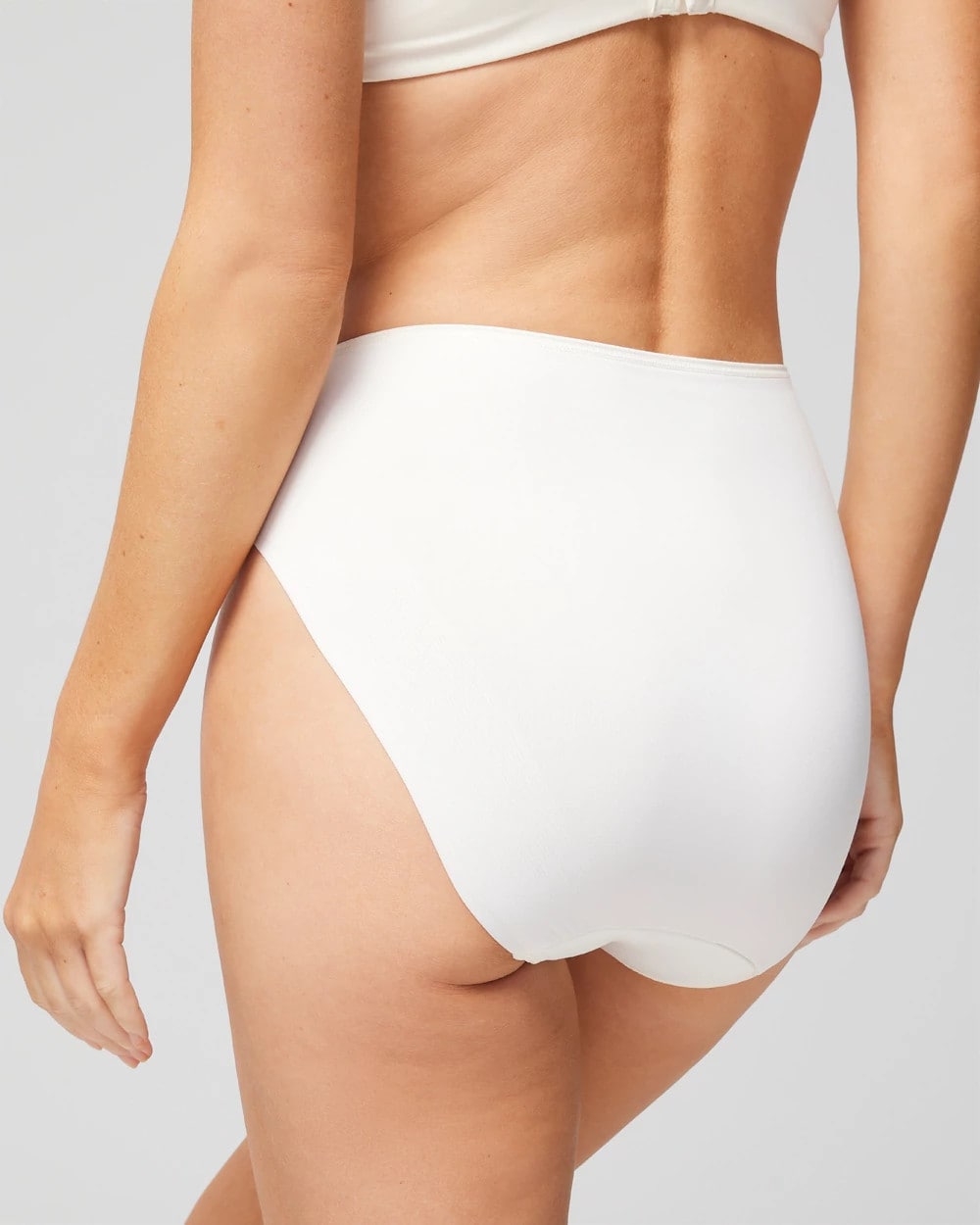 Soma / High-Leg Brief Panty with Lace IVORY