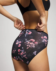 Soma / High-Leg Brief Panty FLORAL DREAMS BLACK MINI