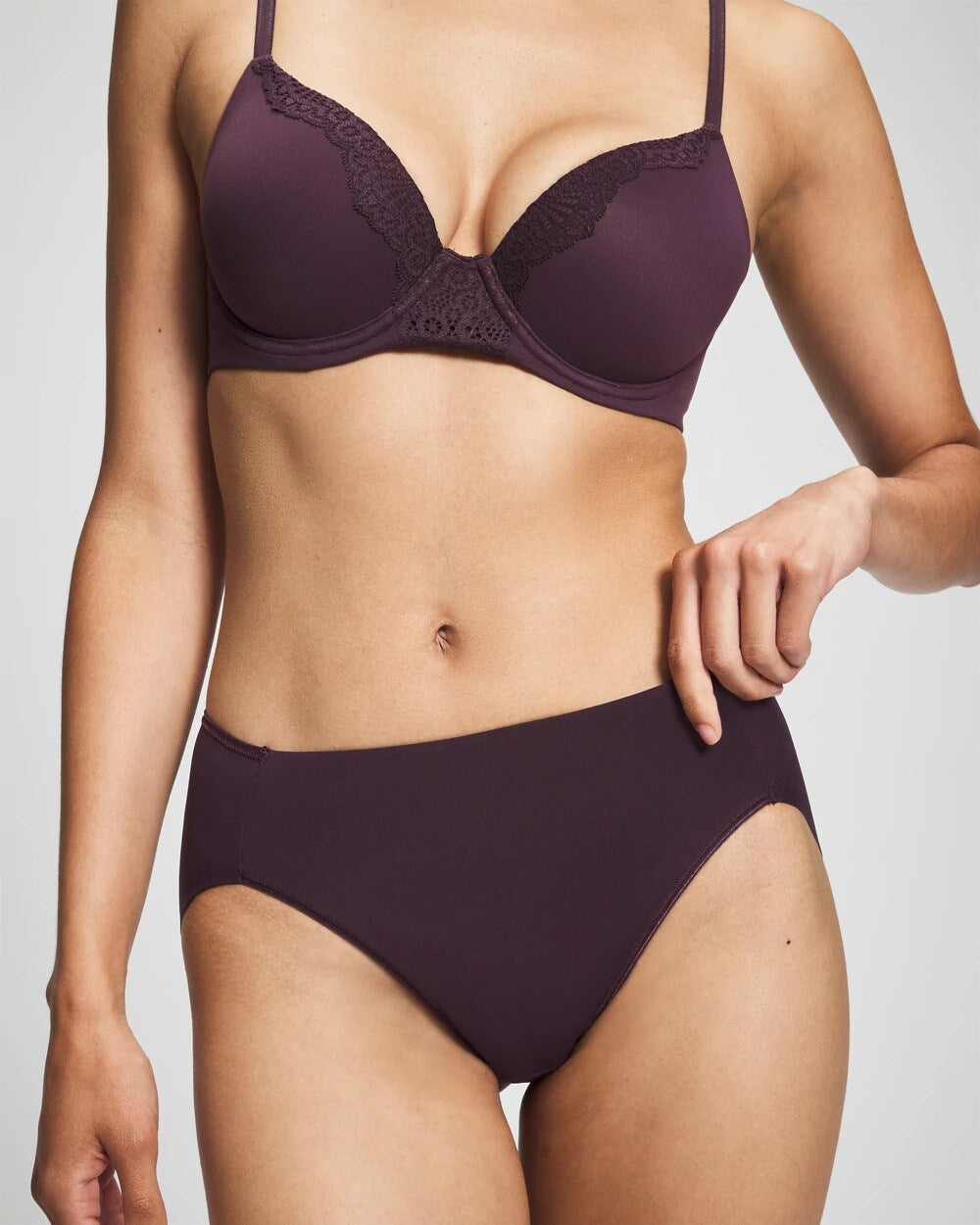 Soma / High-Leg Brief Panty PLUM PERFECT