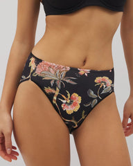 Soma / High-Leg Brief Panty JAIPUR FLORAL BLACK