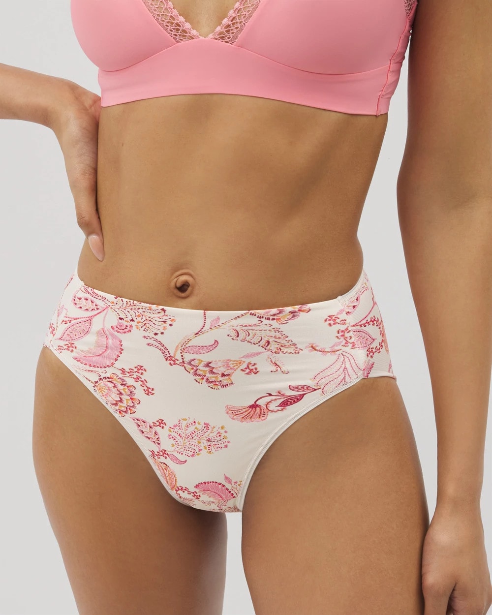 Soma / High-Leg Brief Panty STITCH PAISLEY M CHAMP
