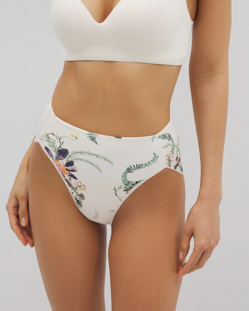 Soma / High-Leg Brief Panty PARADISE PLUMES D M CHAMP