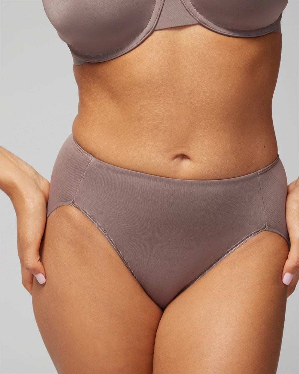 Soma / High-Leg Brief Panty MOCHACCINO