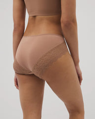Soma / High-Leg Panty with Enchanting Lace WARM SIENNA