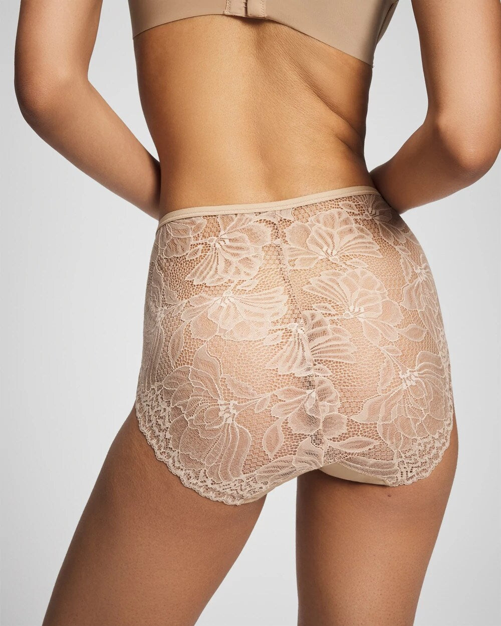 Soma / Lace Back High-Leg Panty WARM AMBER
