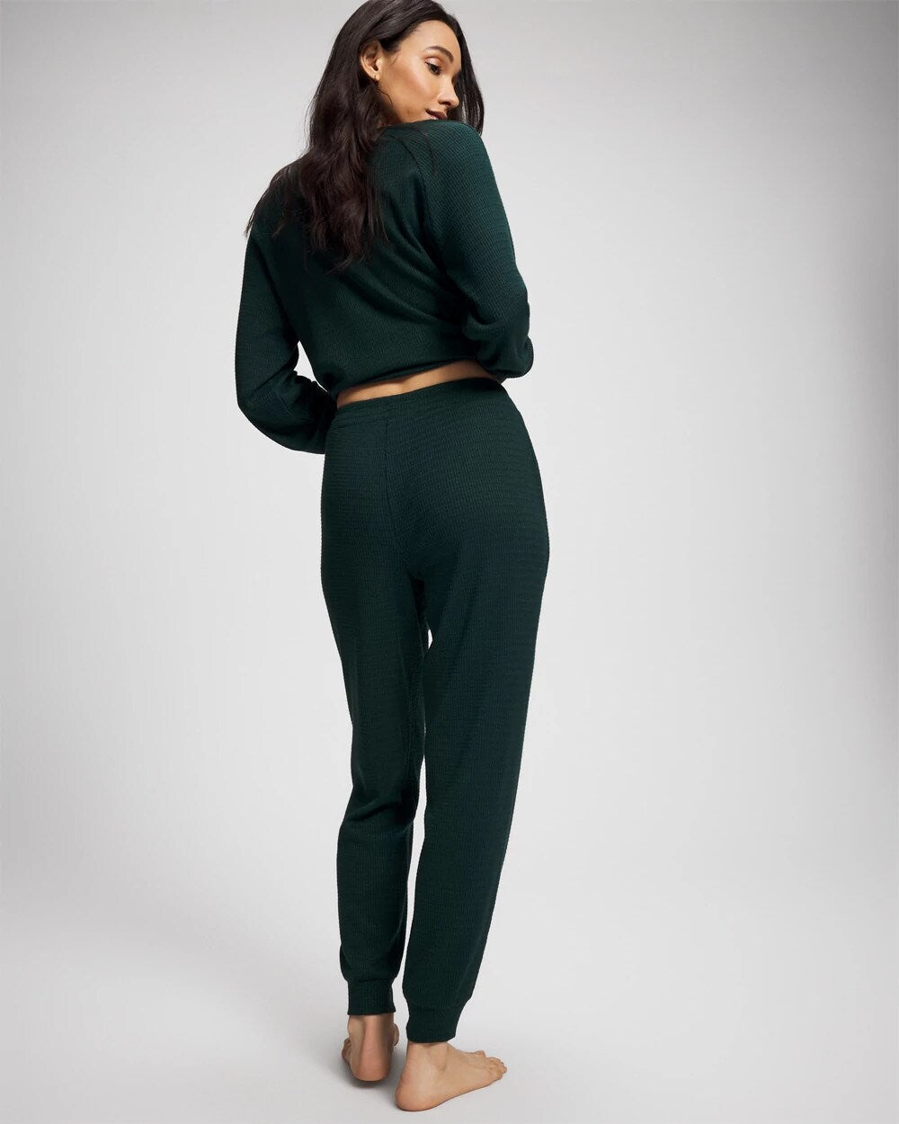 Soma / Banded Pajama Bottom GREEN JOLIE