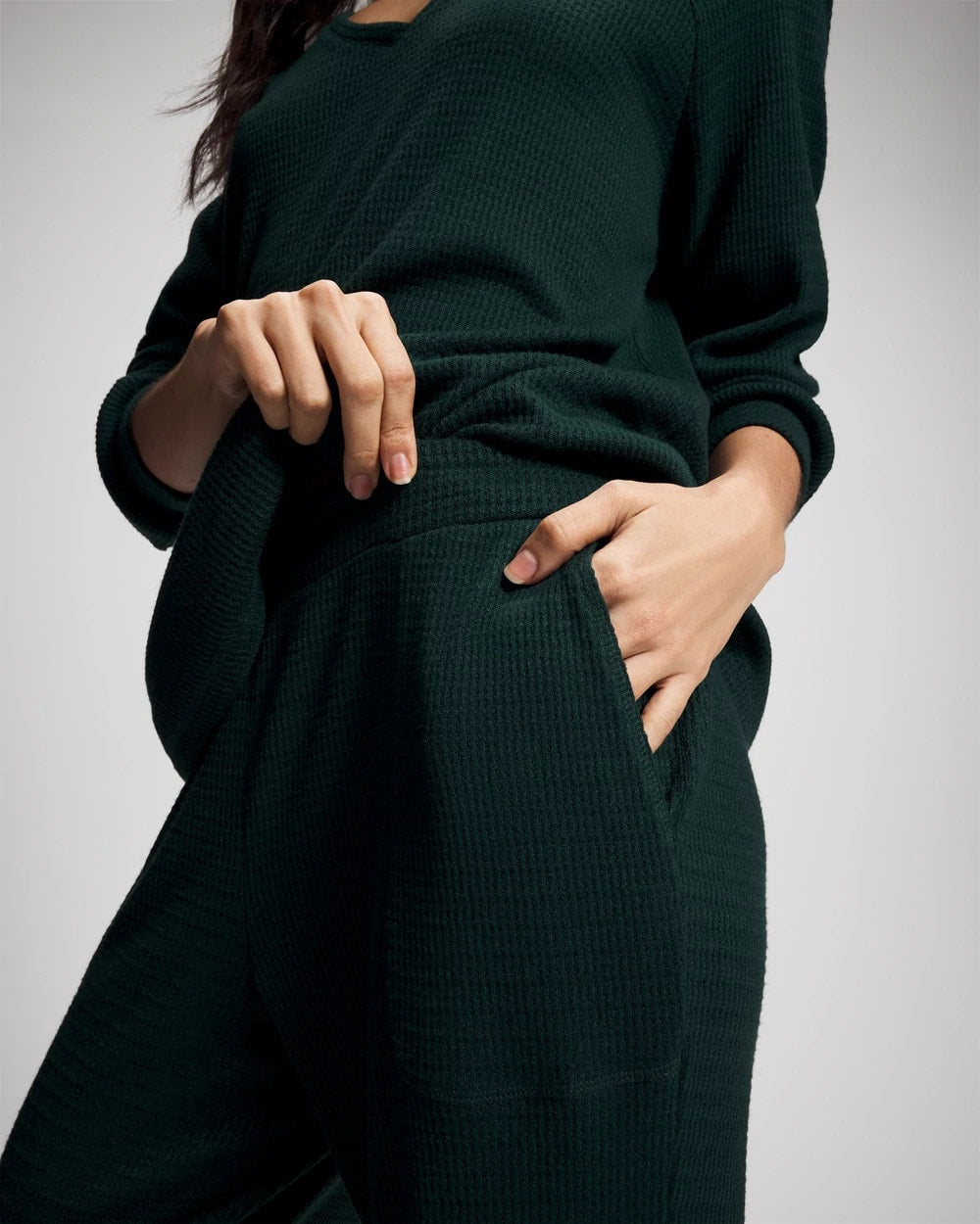 Soma / Banded Pajama Bottom GREEN JOLIE