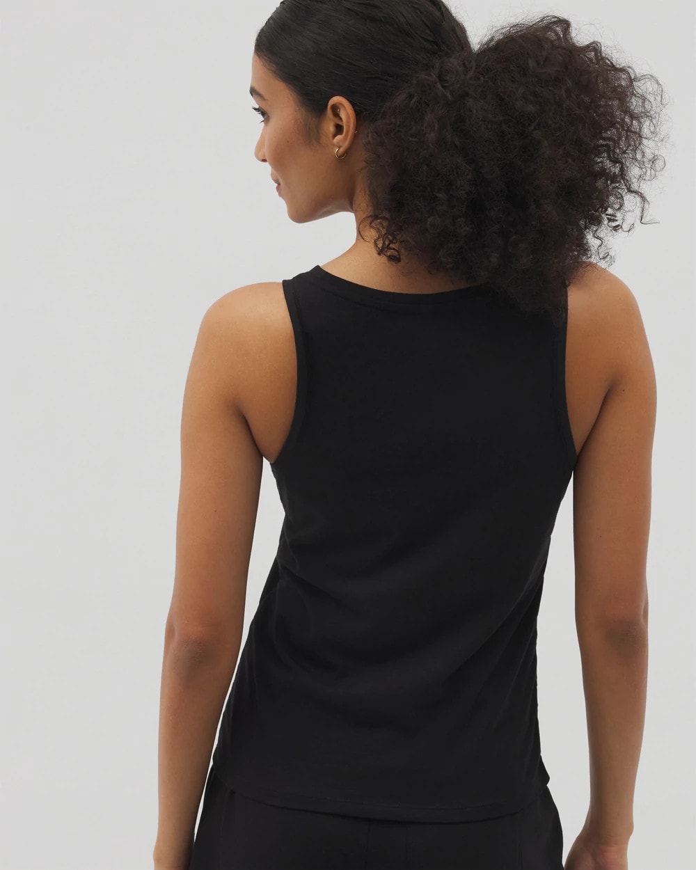 Soma / Ruched Pajama Tank BLACK