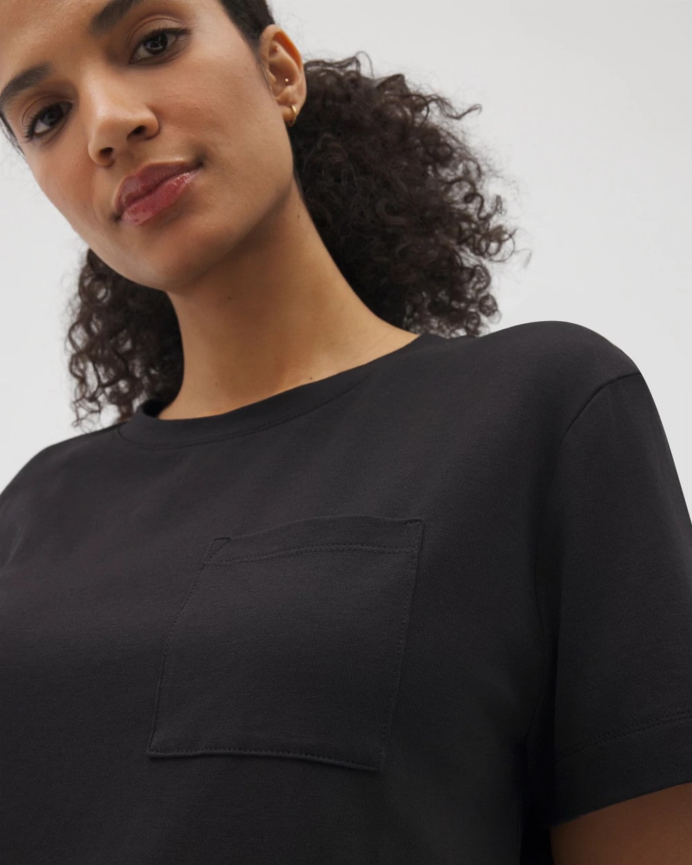 Soma / Short-Sleeve Pocket Pajama Tee BLACK
