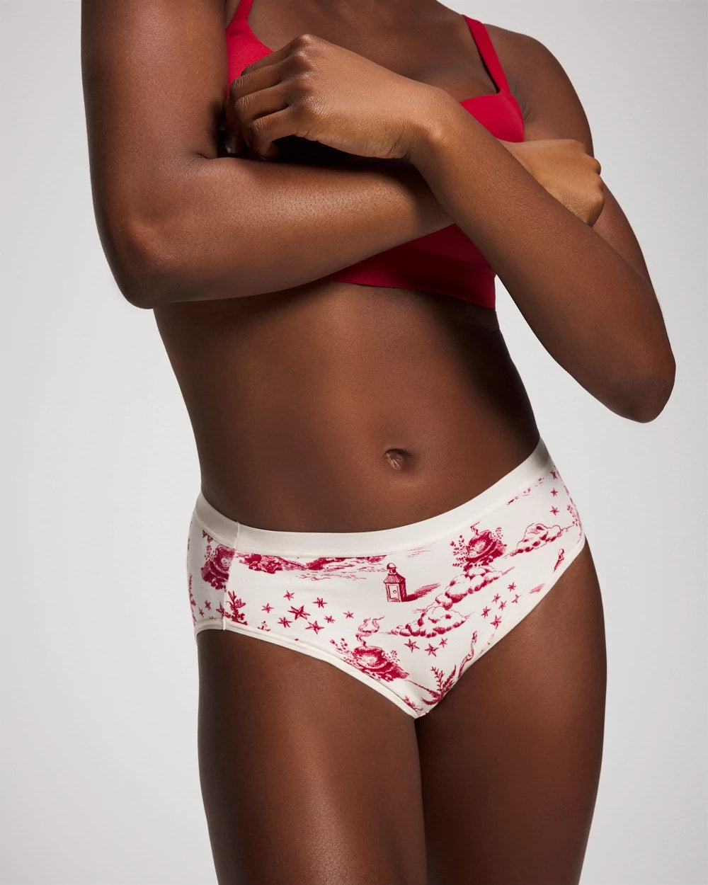 Soma / Cotton High-Leg Panty ENCHANTED TOILE CHAMPAGNE