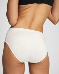 Soma / Cotton High-Leg Panty HEATHER ECRU