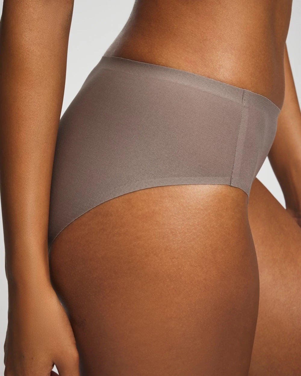 Soma / Soft Stretch High Leg Panty DARK TAUPE
