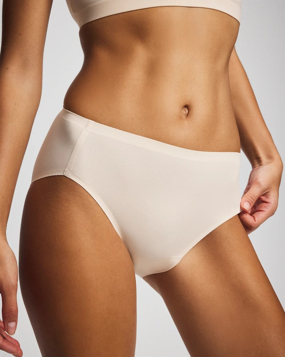 Soma / Soft Stretch High Leg Panty PALE SAND