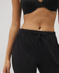 Soma / Crop Pajama Pants BLACK