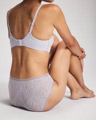 Soma / Soma High-Leg Panty with Stretch Lace BLUE OPAL