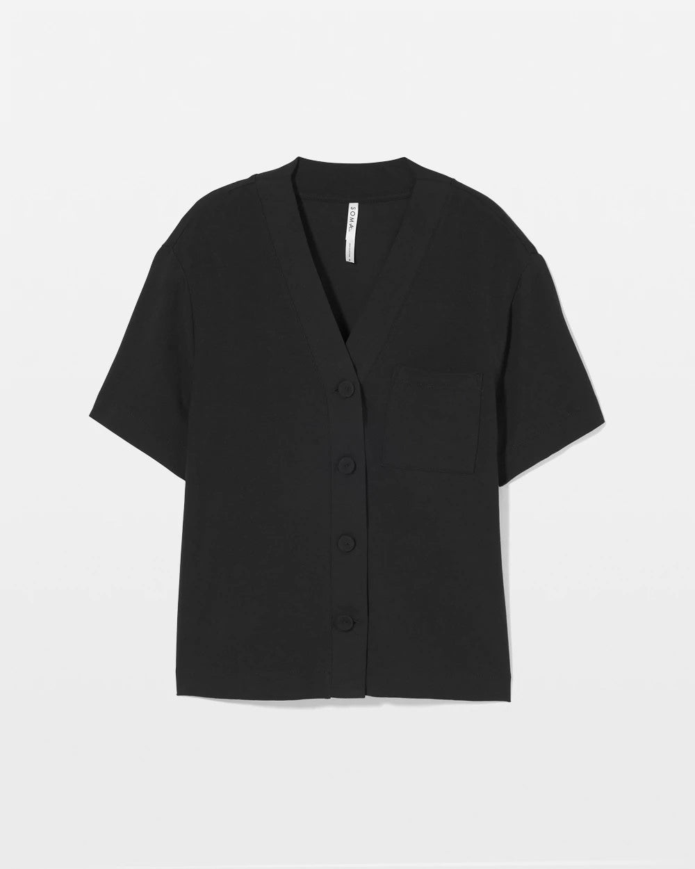 Soma / Button-Front Pajama Tee BLACK