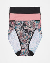 Soma / Tummy High-Leg Brief Panty 3 Pack REGAL PAISLEY MULTI PACK