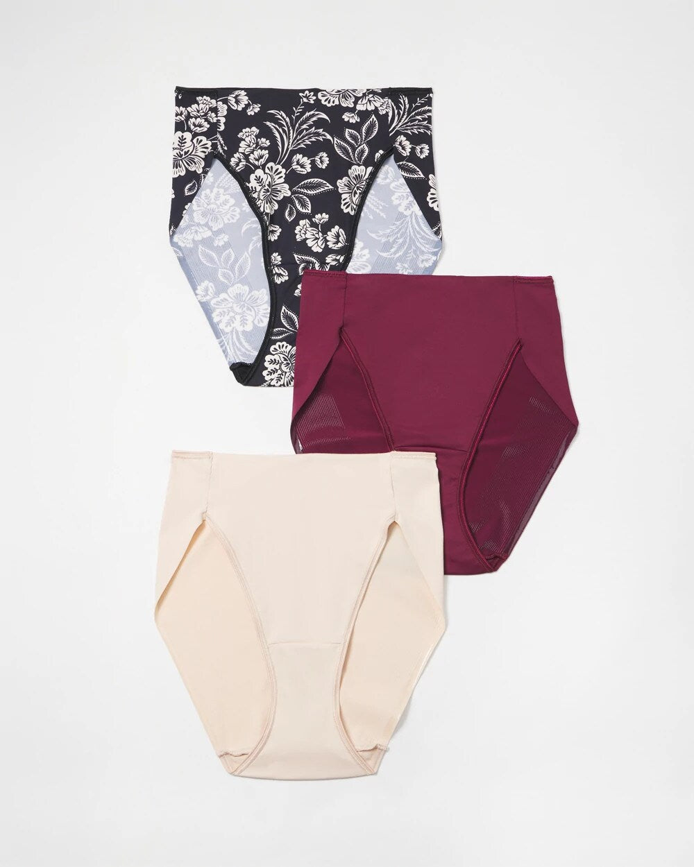 Soma / Tummy High-Leg Brief Panty 3 Pack NIGHT FLORAL MULTIPACK