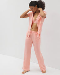 Soma / Solid Piped Pajama Pants PALOMA GLOW