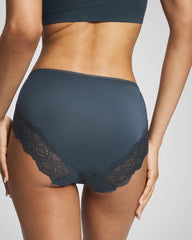 Soma / Embraceable High-Leg Panty with Crochet Lace PETROL
