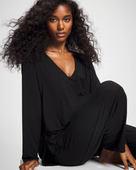 Soma / Long Sleeve Pajama Tee BLACK