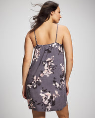 Soma / Lace Chemise FLORAL DREAMS GRAY