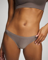 Soma / Soft Stretch Thong Panty DARK TAUPE