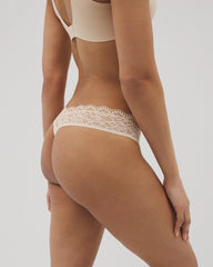 Soma / Lace Waist Thong PALE SAND