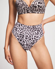 Soma / Tummy High-Waist Thong Panty DIVINE LEOPARD MINI TAUPE