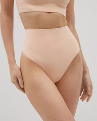 Soma / Tummy High-Waist Thong Panty PEACH PARFAIT