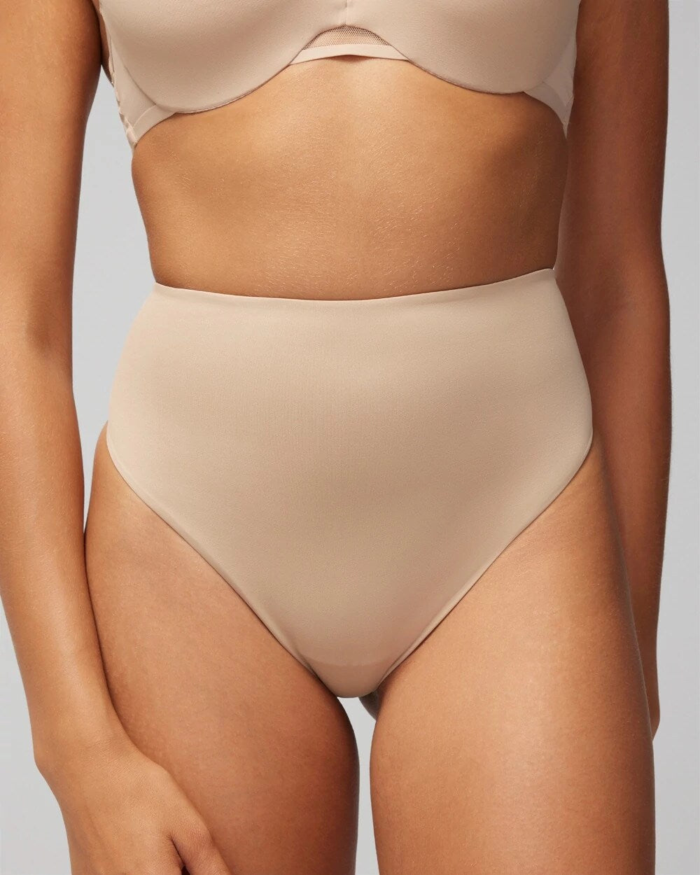 Soma / Tummy High-Waist Thong Panty WARM AMBER