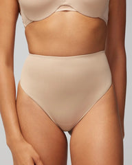 Soma / Tummy High-Waist Thong Panty WARM AMBER