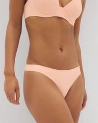 Soma / Seamless Rib Thong Panty PEACH PARFAIT