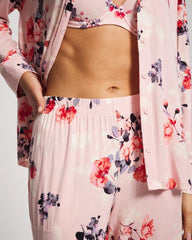 Soma / Ankle Pajama Pants FLORAL DREAMS PINK BLUSH